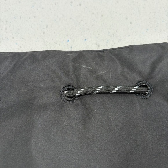 PINK Victoria's Secret Black Mesh Drawstring Cinch Backpack Gym Bag - Picture 5 of 9